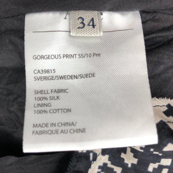 ACNE Studios Black Tan Printed Ballerina Silk Backless Dress 2010 34 (XS) - Picture 7 of 16